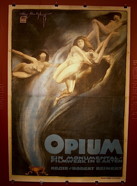 Opium, 1919- this is one of the unbelievably rare silent film posters featured in our upcoming Nitrate and Kinogeists exhibition.
